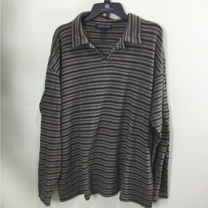 STRUCTURE XL mens long sleeve polo style shirt